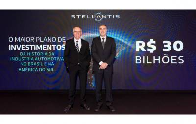 Stellantis anuncia investimento de R$ 30 bilhões na América do Sul