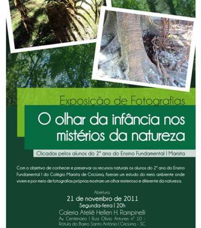 Exposição de fotos no Marista