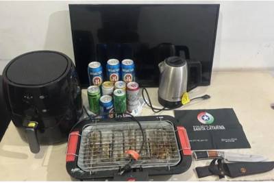 Jovem é preso por furtar carnes, bebidas e churrasqueira de residência