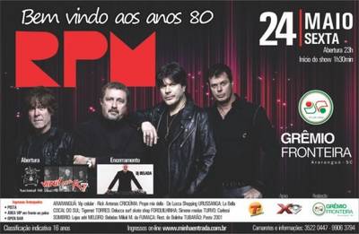 RPM no Grêmio Fronteira, em Araranguá