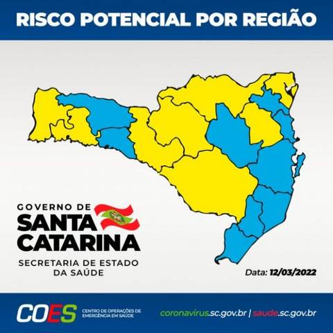 Matriz de Risco aponta nove regiões no nível moderado e oito no alto