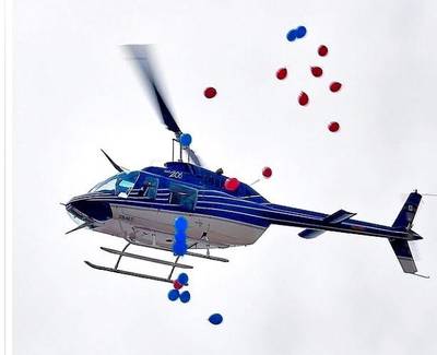 Passeio de helicóptero e atrações no Festival de Hambúrguer e Cerveja Artesanal