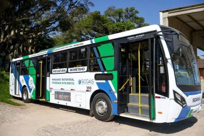 Ônibus movido a gás natural e biometano começa a ser testado no transporte coletivo de Criciúma