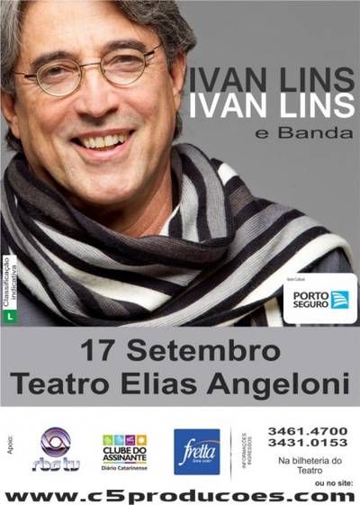 Ivan Lins se apresenta no Teatro Elias Angeloni