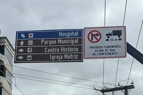Caminhões com mais de 10 metros de comprimento estão proibidos de circular no Centro de Urussanga