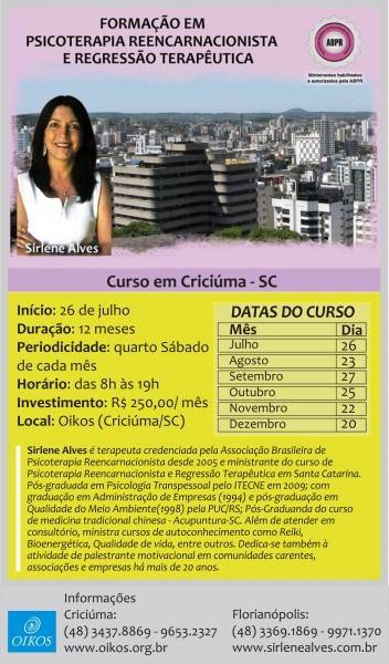 Curso De Formação Em Terapia Reencarnacionista E R
