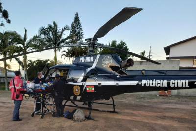 Criança fica gravemente ferida após cair de sacada em Sangão