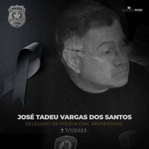 Velório do delegado Vargas acontece neste domingo, no Crematório Millenium