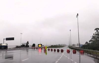 Araranguá: trânsito sentido Norte segue desviado na pista Sul da BR-101