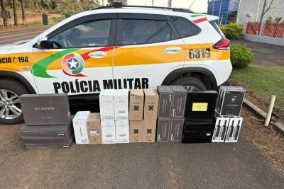 Motorista é flagrado com mais de 140 garrafas de vinho e afirma que mercadoria era para consumo próprio