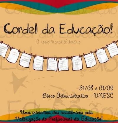 Centro Acadêmico de Letras promove varal literário