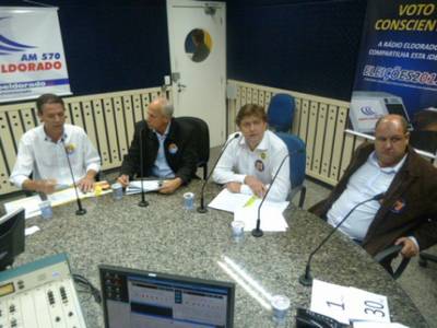 Marcos Spilere e Evandro Gava foram a debate da rádio Eldorado