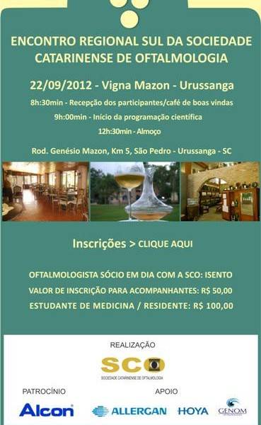 Encontro Regional Sul Sociedade Catarinense de Oftalmologia 