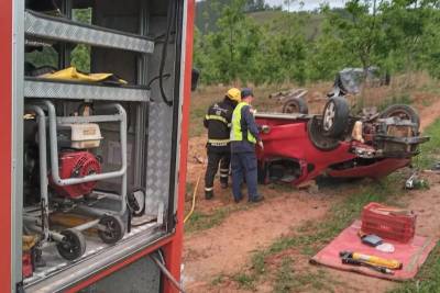 Identificado motorista que morreu após capotar carro em Braço do Norte