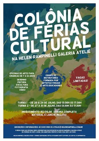 Galeria de Arte e Ateliê Helen Rampinelli realiza Colônia de Férias Cultural