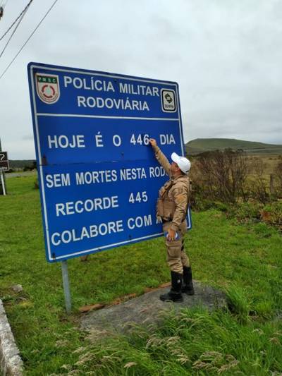 Rodovia que liga Planalto Serrano ao Sul do Estado completa 446 dias sem acidentes com mortes