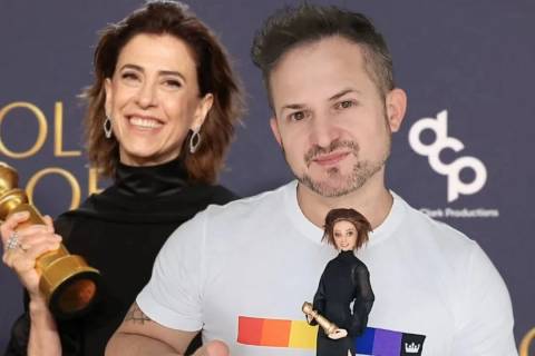 Artista de Criciúma confecciona boneca para homenagear Fernanda Torres