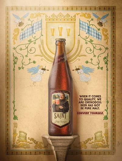 Peças publicitárias da Saint Bier ganham destaque em publicação internacional