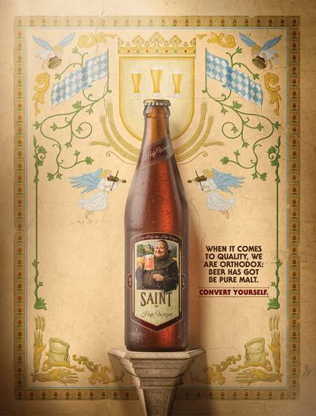 Peças publicitárias da Saint Bier ganham destaque em publicação internacional