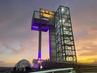 Do alto e para todos: ponto turístico de Criciúma leva mensagem em forma de cores