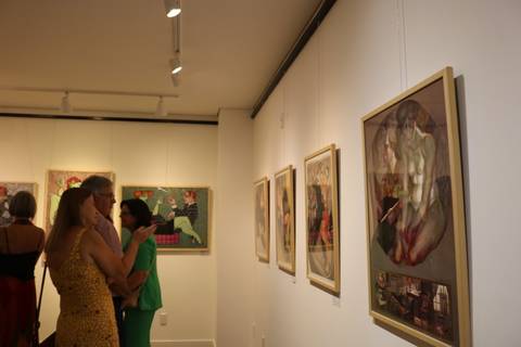 União entre as artes plásticas e a música marcam abertura de Exposição