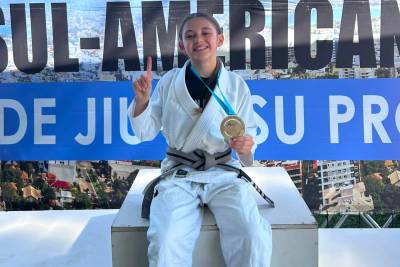 Atleta de Forquilhinha conquista ouro no Campeonato Sul-Americano de Jiu-Jitsu