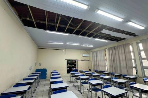 Professor denuncia problemas estruturais em escola de Criciúma; Secretaria de Educação garante reforma