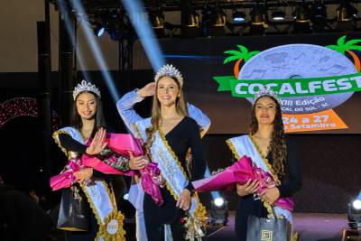 Cocal do Sul conhece rainha e princesas da Cocal Fest após noite de torcida e emoção
