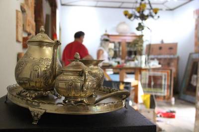 Edi Balod inaugura exposição e Casa de Arte Ana Frida Antiques