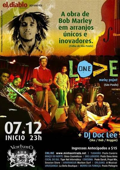 Ventuno Pub recebe One Love-Marley Project