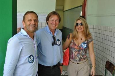 José Zanolli e Julio Cechinel votaram pela manhã