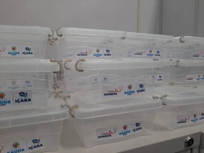 Içara entrega caixa organizadora para armazenamento de insulinas 