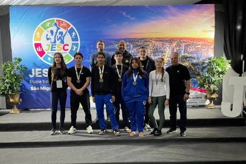 Atletismo de Nova Veneza conquista seis medalhas na fase estadual dos Jesc