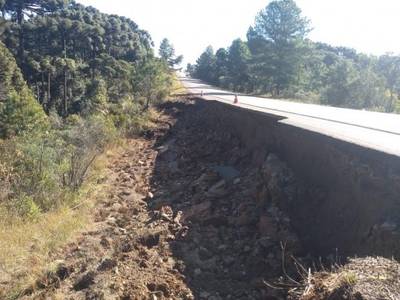 Obras de recuperação da SC-114 já estão em andamento, afirma PMRv 