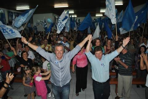 Marcos e Ademir lançam campanha em Siderópolis