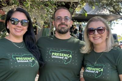 Diretores e Colaboradores da Unimed de Tubarão em Festa dia do Trabalhador