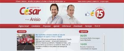 César e Anisio ligados com o eleitor na internet   