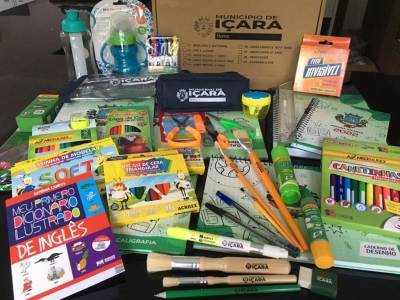 Kits de material escolar já estão sendo preparados em Içara