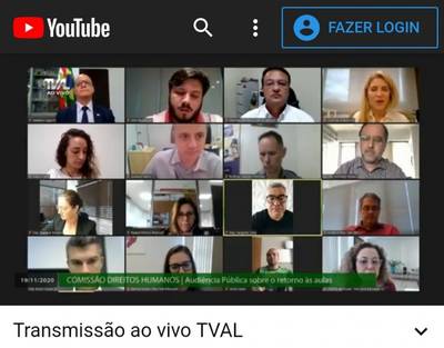 O clima esquentou na audiência pública na ALESC sobre retorno das aulas presenciais.