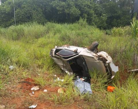 Identificado passageiro que morreu em capotamento na Via Rápida em Içara