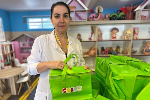 Visando incentivar uma alimentação mais saudável, Casa Guido distribui kits para os pacientes