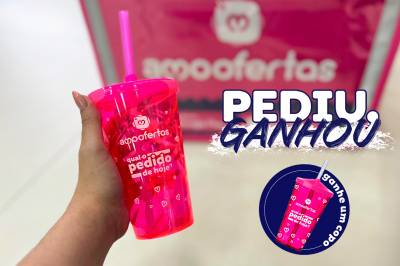 Compre com desconto na Amo Ofertas e ganhe um copo exclusivo