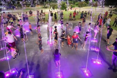 Prefeitura de Criciúma inaugura chafariz no Parque dos Imigrantes