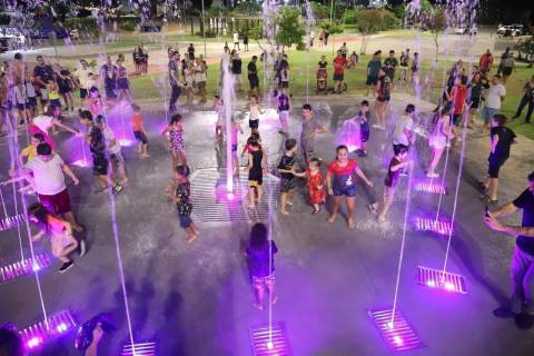 Prefeitura de Criciúma inaugura chafariz no Parque dos Imigrantes