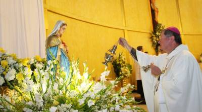 Fiéis celebram a padroeira de Lauro Müller