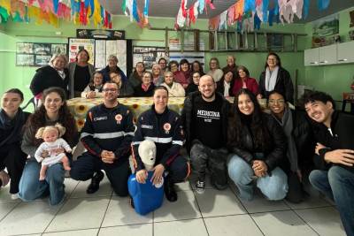 Projeto Multiplicador leva orientações sobre primeiros socorros ao Clube de Mães em Bal. Arroio do Silva