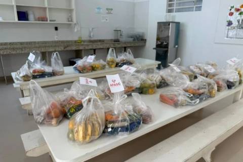 Com leite, frutas e legumes: Afasc inicia distribuição de kits para famílias vulneráveis