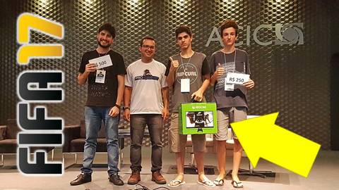 VÍDEO: Campeonato de FIFA 2017 - Vencedor é de Criciúma