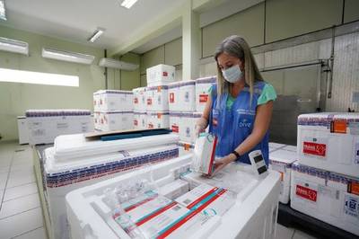 Estado distribui neste sábado mais doses da vacina contra a Covid-19