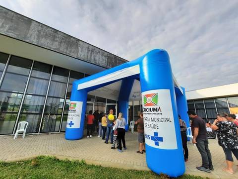 Criciúma Vacina: mais de 3 mil doses aplicadas no fim de semana